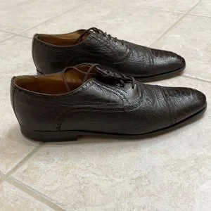 Zelli Italia | Shoes | Zelli 40 Ostrich Leg Cap Toe Lace Up  display picture 2